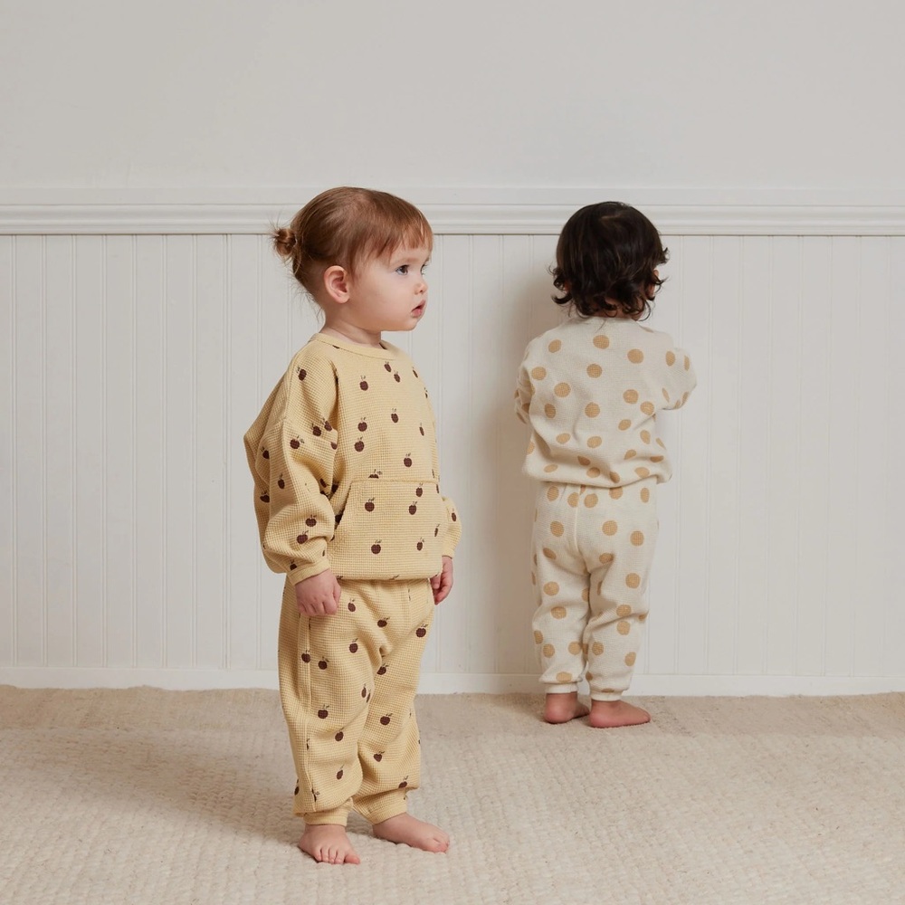 Rylee & Cru waffle apple set, 6-12mo